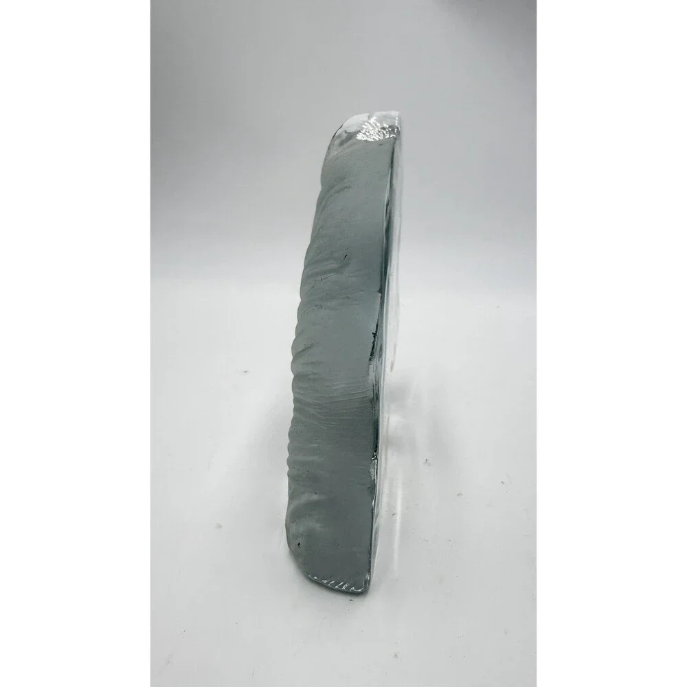 Viking Art Glass Horse Head Frosted Clear Bookend Paperweight Figurine 5.5in